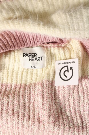 Дамски пуловер Paper Heart, Размер M, Цвят Многоцветен, Цена 29,00 лв.