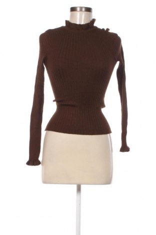 Γυναικείο πουλόβερ Pieces, Μέγεθος S, Χρώμα Καφέ, Τιμή 8,18 €