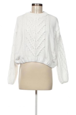 Дамски пуловер Pull&Bear, Размер S, Цвят Бял, Цена 14,21 лв.