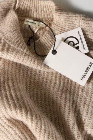 Damski sweter Pull&Bear, Rozmiar L, Kolor Beżowy, Cena 84,60 zł