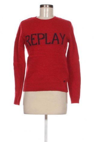 Дамски пуловер Replay, Размер M, Цвят Червен, Цена 53,76 лв.