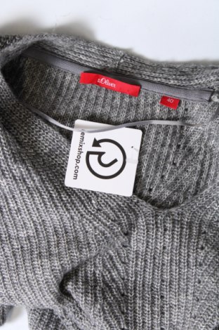 Дамски пуловер S.Oliver, Размер M, Цвят Сив, Цена 18,86 лв.