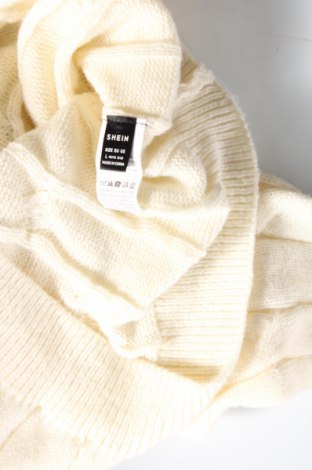 Дамски пуловер SHEIN, Размер L, Цвят Екрю, Цена 13,34 лв.