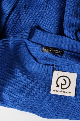 Дамски пуловер SHEIN, Размер M, Цвят Син, Цена 13,34 лв.