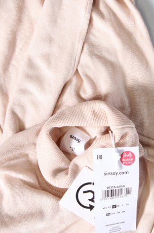 Дамски пуловер Sinsay, Размер S, Цвят Бежов, Цена 29,89 лв.