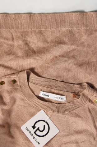 Γυναικείο πουλόβερ Sinsay, Μέγεθος XXS, Χρώμα  Μπέζ, Τιμή 9,69 €