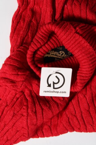 Дамски пуловер Superdry, Размер M, Цвят Червен, Цена 26,32 лв.