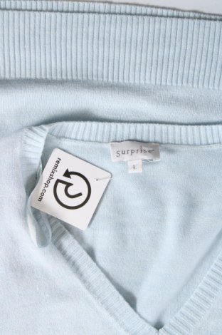 Γυναικείο πουλόβερ Surprise, Μέγεθος L, Χρώμα Μπλέ, Τιμή 5,38 €