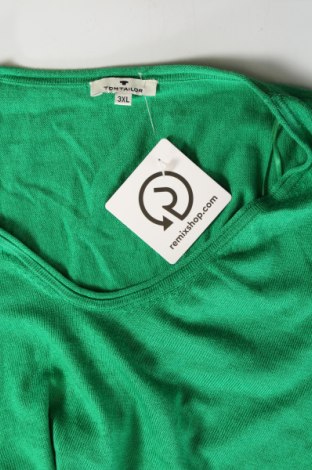 Γυναικείο πουλόβερ Tom Tailor, Μέγεθος 3XL, Χρώμα Πράσινο, Τιμή 16,48 €