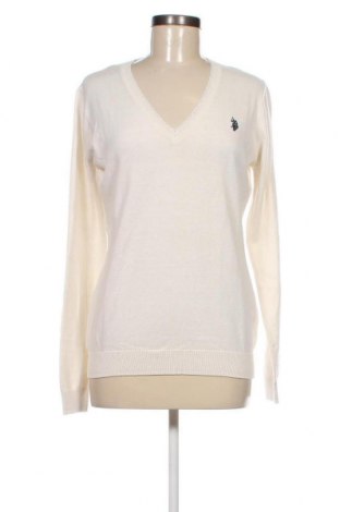 Дамски пуловер U.S. Polo Assn., Размер M, Цвят Екрю, Цена 91,00 лв.