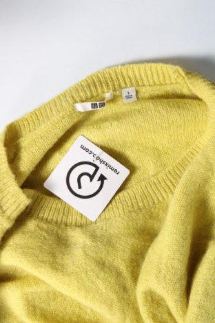 Γυναικείο πουλόβερ Uniqlo, Μέγεθος L, Χρώμα Κίτρινο, Τιμή 12,43 €