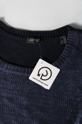 Дамски пуловер Woman By Tchibo, Размер L, Цвят Син, Цена 15,08 лв.