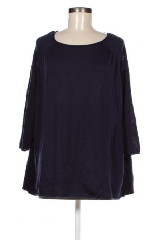 Дамски пуловер Woman By Tchibo, Размер 4XL, Цвят Син, Цена 23,20 лв.