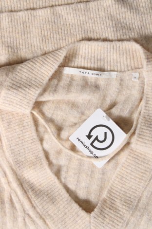 Γυναικείο πουλόβερ Yaya, Μέγεθος S, Χρώμα  Μπέζ, Τιμή 17,26 €