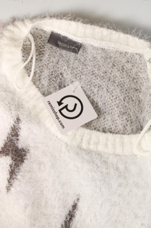 Γυναικείο πουλόβερ Yessica, Μέγεθος XL, Χρώμα Λευκό, Τιμή 10,58 €