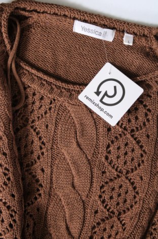 Дамски пуловер Yessica, Размер S, Цвят Кафяв, Цена 14,79 лв.