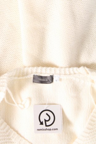 Дамски пуловер Yessica, Размер L, Цвят Екрю, Цена 14,21 лв.