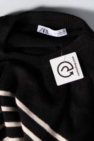 Дамски пуловер Zara, Размер M, Цвят Черен, Цена 13,23 лв.
