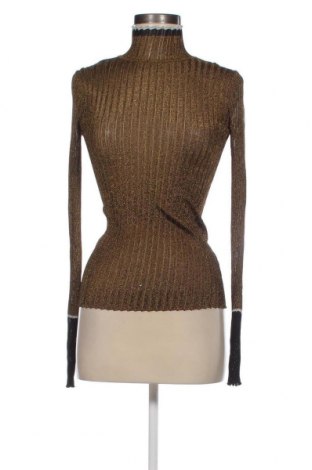 Дамски пуловер Zara, Размер S, Цвят Златист, Цена 27,05 лв.