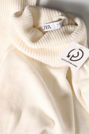 Дамски пуловер Zara, Размер M, Цвят Екрю, Цена 13,23 лв.