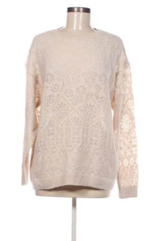 Дамски пуловер Zara, Размер S, Цвят Екрю, Цена 12,42 лв.