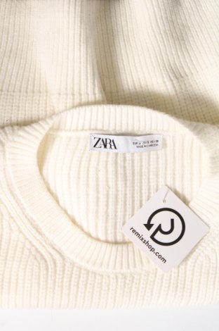 Pulover de femei Zara, Mărime S, Culoare Ecru, Preț 40,86 Lei
