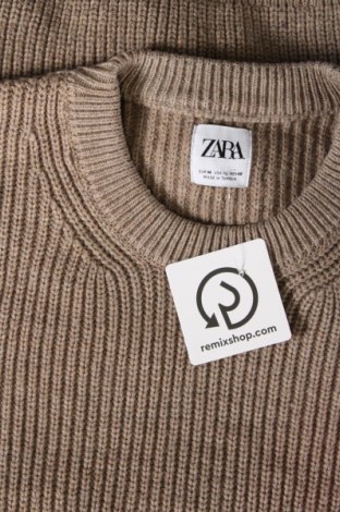Дамски пуловер Zara, Размер M, Цвят Кафяв, Цена 13,23 лв.