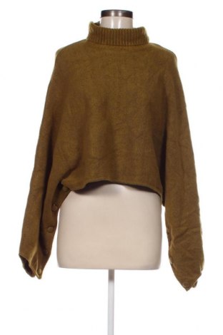 Дамски пуловер Zara, Размер M, Цвят Зелен, Цена 14,04 лв.