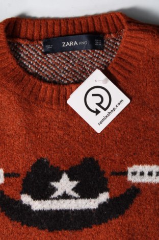 Дамски пуловер Zara Knitwear, Размер S, Цвят Многоцветен, Цена 9,99 лв.