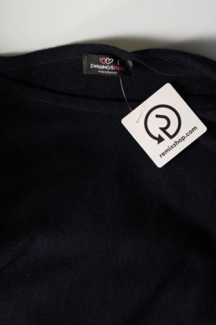 Γυναικείο πουλόβερ Zwillingsherz, Μέγεθος XL, Χρώμα Μπλέ, Τιμή 27,33 €