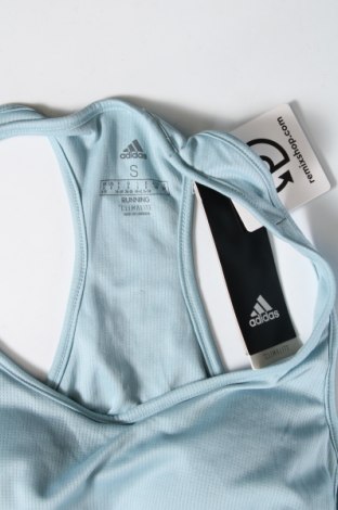 Γυναίκειο αθλητικό τοπ Adidas, Μέγεθος S, Χρώμα Μπλέ, Τιμή 28,76 €