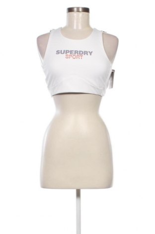 Damen Sporttop Superdry, Größe L, Farbe Weiß, Preis € 13,92