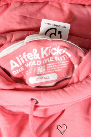 Γυναικείο φούτερ Alife And Kickin, Μέγεθος XS, Χρώμα Ρόζ , Τιμή 8,88 €