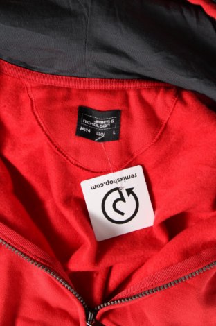 Γυναικείο φούτερ James & Nicholson, Μέγεθος L, Χρώμα Κόκκινο, Τιμή 7,18 €