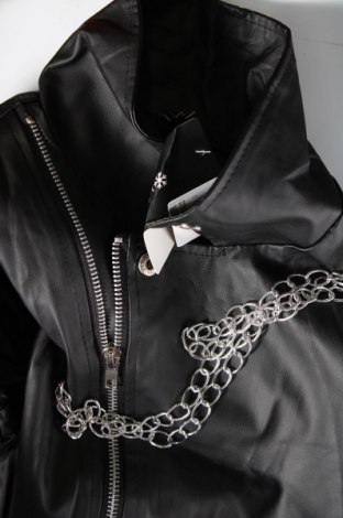 Damen Lederjacke, Größe S, Farbe Schwarz, Preis 21,99 €
