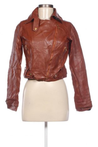 Dámska kožená bunda , Veľkosť XS, Farba Hnedá, Cena  27,78 €