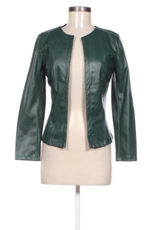 Damen Lederjacke, Größe M, Farbe Grün, Preis 28,00 €
