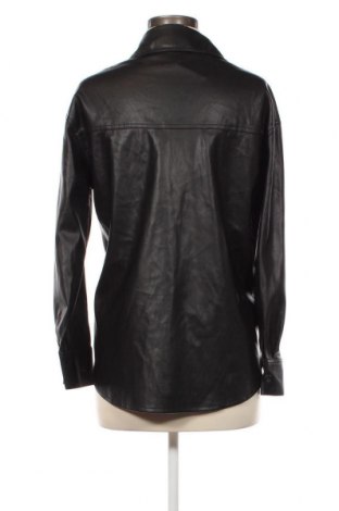Dámska kožená bunda  Bershka, Veľkosť XS, Farba Čierna, Cena  26,39 €
