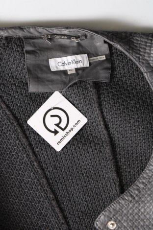 Dámska kožená bunda  Calvin Klein, Veľkosť XL, Farba Sivá, Cena  73,80 €