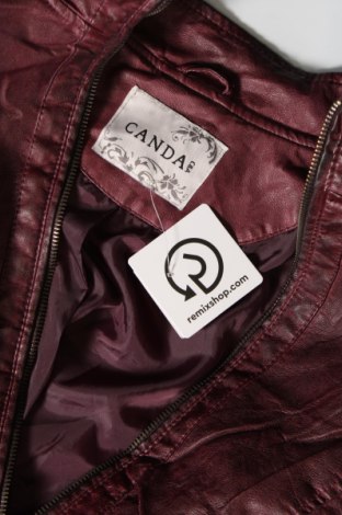 Dámska kožená bunda  Canda, Veľkosť XL, Farba Červená, Cena  13,89 €