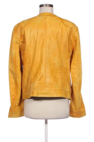 Γυναικείο δερμάτινο μπουφάν David Mare, Μέγεθος XL, Χρώμα Κίτρινο, Τιμή 118,82 €
