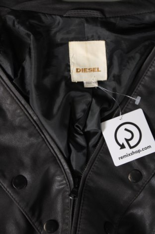 Damen Lederjacke Diesel, Größe M, Farbe Grau, Preis 214,46 €
