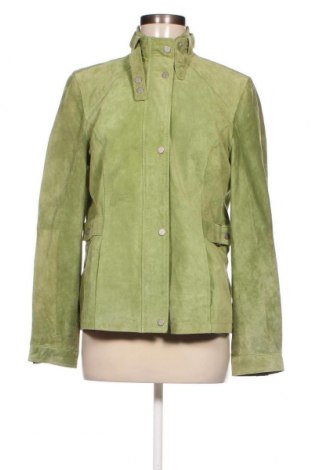 Damen Lederjacke Emporio, Größe M, Farbe Grün, Preis 86,50 €