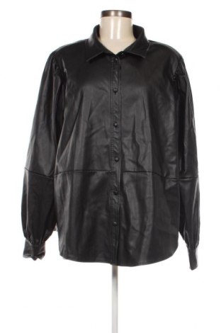 Γυναικείο δερμάτινο μπουφάν H&M, Μέγεθος XXL, Χρώμα Μαύρο, Τιμή 17,00 €