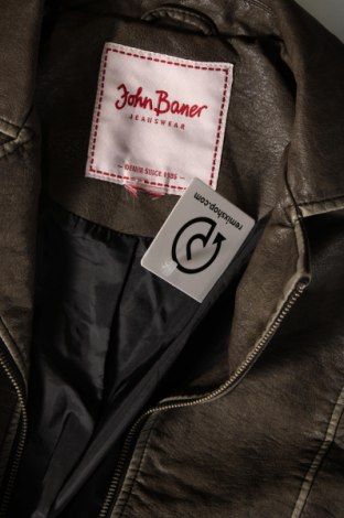 Damen Lederjacke John Baner, Größe M, Farbe Grau, Preis € 18,76