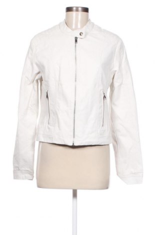 Γυναικείο δερμάτινο μπουφάν Laura Torelli, Μέγεθος M, Χρώμα Λευκό, Τιμή 18,19 €