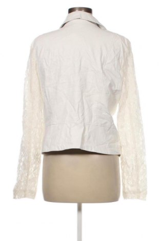 Γυναικείο δερμάτινο μπουφάν Laura Torelli, Μέγεθος L, Χρώμα Λευκό, Τιμή 19,70 €