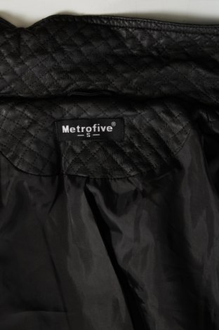 Дамско кожено яке Metrofive, Размер S, Цвят Черен, Цена 45,00 лв.