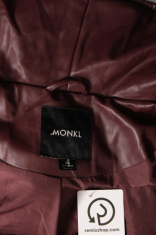 Dámská kožená bunda  Monki, Velikost XL, Barva Červená, Cena  717,00 Kč