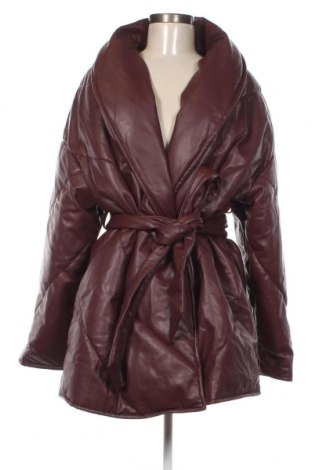 Γυναικείο δερμάτινο μπουφάν Monki, Μέγεθος XL, Χρώμα Κόκκινο, Τιμή 20,88 €